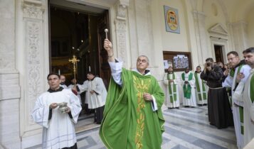 Inaugurazione facciata restaurata della basilica Sant’Antonio al Laterano