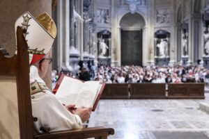 La celebrazione dei vespri della solennità di San Giovanni, 23 giugno 2023