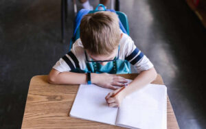 Studente, scuola, esame, educazione