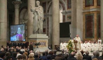basilica san paolo, 56° anniversario comunità di sant'egidio, matteo zuppi, 8 febbraio 2024