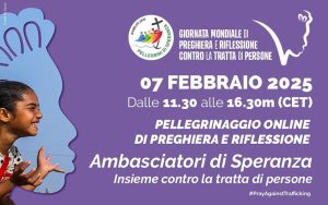 giornata di preghiera e riflessione contro la tratta di persone, febbraio 2025