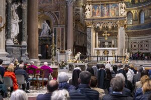 adorazione eucaristica per papa francesco, san giovanni in laterano, baldo reina, 24 aprile 2025