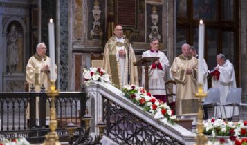 adorazione eucaristica per papa francesco, san giovanni in laterano, baldo reina, 24 aprile 2025