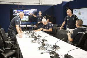 tor vergata, sopralluogo alle postazioni di protezioni civile per il giubileo dei giovani, 28 luglio 2025