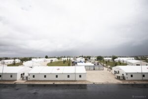 tor vergata, sopralluogo all'area del giubileo dei giovani, croce rossa, protezione civile, 28 luglio 2025