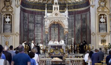 Cardinale Bassetti, Messa a Santa Cecilia in Trastevere, 11 luglio 2020