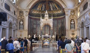Cardinale Bassetti, Messa a Santa Cecilia in Trastevere, 11 luglio 2020