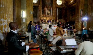 Messa della comunità congolese per Attanasio, Chiesa della Natività di NSGC degli Agonizzanti, 28 febbraio 2021