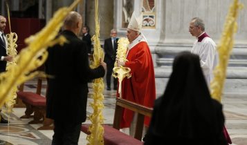 domenica delle palme, papa francesco, san pietro, 5 aprile 2020
