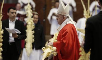 domenica delle palme, papa francesco, san pietro, 5 aprile 2020
