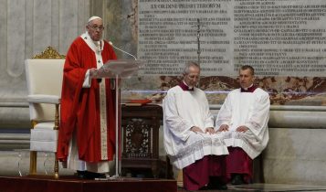 domenica delle palme, papa francesco, san pietro, 5 aprile 2020