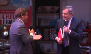 Tesauro e Draghi, punto luce Save the Children di Torre Maura, 23 novembre 2021