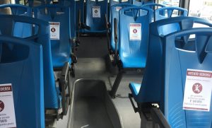 Fase 2 nel Lazio, autobus, distanziamento