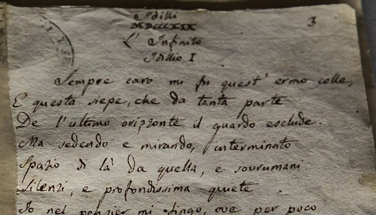 infinito di leopardi