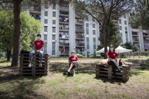 Visita del ministro Speranza a "Spazio Futuro", nel Punto Luce Save the Children a Torre Maura, 25 giugno 2020