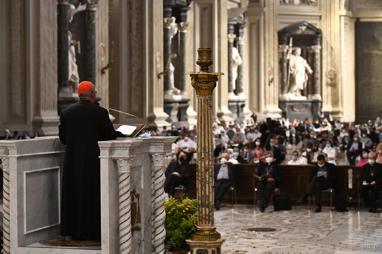 Vespri a San Giovanni in Laterano, consegna orientamento pastorali, De Donatis, 24 giugno 2021